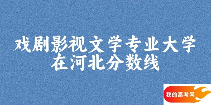 2024戏剧影视文学专业河北录取分数线多少分 附专业就业方向