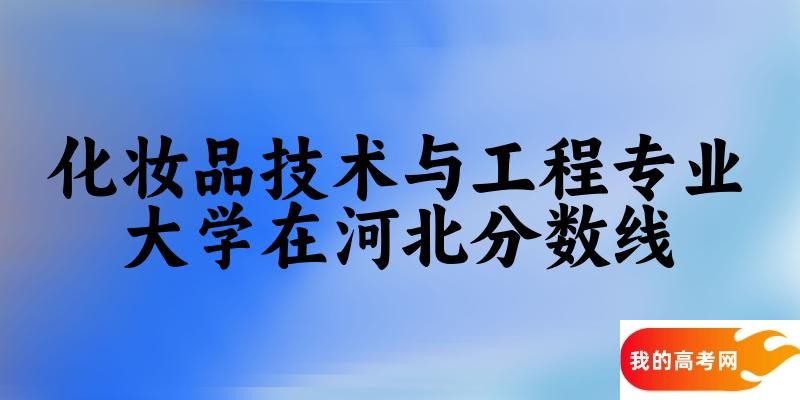 2024化妆品技术与工程专业河北录取分数线多少分 附专业就业