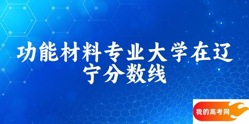 2024功能材料专业辽宁录取分数线多少分 附专业就业方向 (