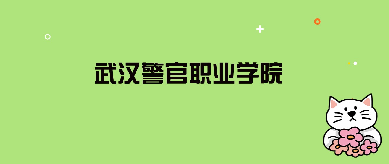 武汉警官职业学院各省分数线汇总｜340 分起可报？