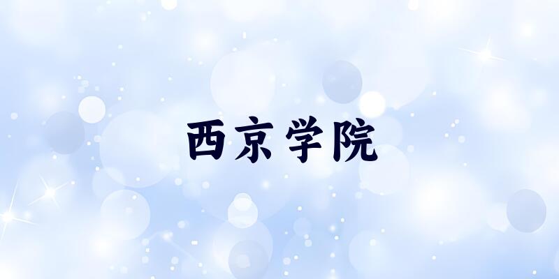 2025年西京学院在青海全部专业录取位次、分数线 （附院校录