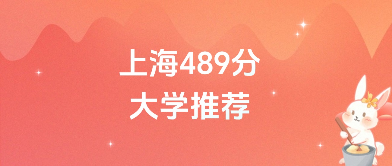 上海489分的公办二本大学排名（2026年高考参考）