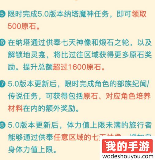 原神5.0版本优化有哪些(图2) 原神5.0版本优化有哪些