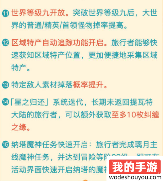 原神5.0版本优化有哪些(图4) 原神5.0版本优化有哪些