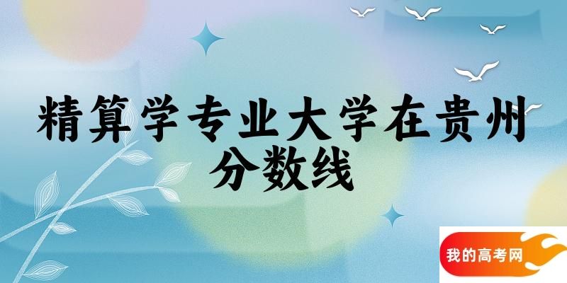 2024精算学专业贵州录取分数线多少分 附专业就业方向 (2025参考)(图1)