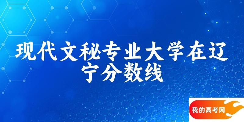 2024现代文秘专业辽宁录取分数线多少分 附专业就业方向 (2025参考)(图1)