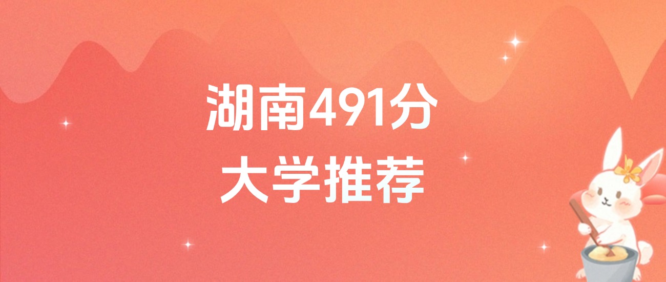 湖南491分的公办二本大学排名（含高考物理类、历史类数据）(图1)