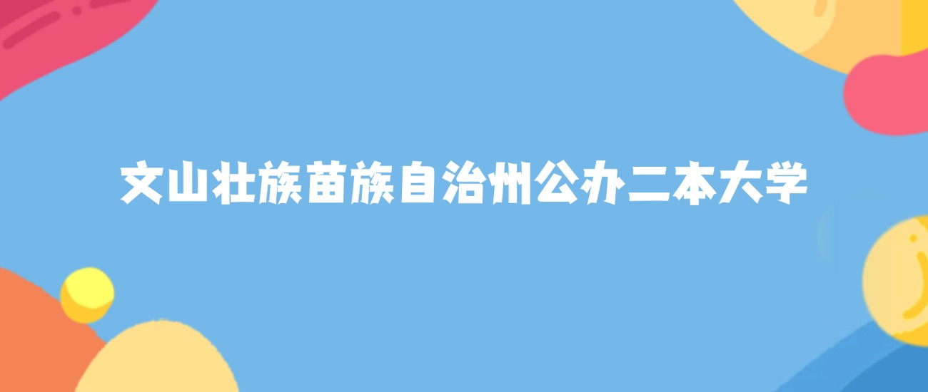 文山壮族苗族自治州最好的公办二本大学排名（实力最强、含金量高）(图1)